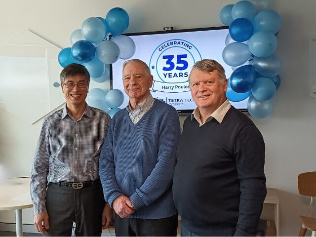 Harry Poulos 35 Years morning tea