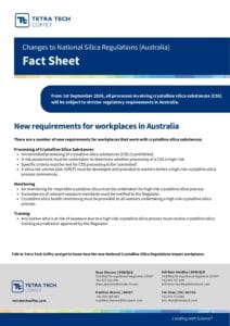 National Silica Regulations Fact Sheet Final pdf