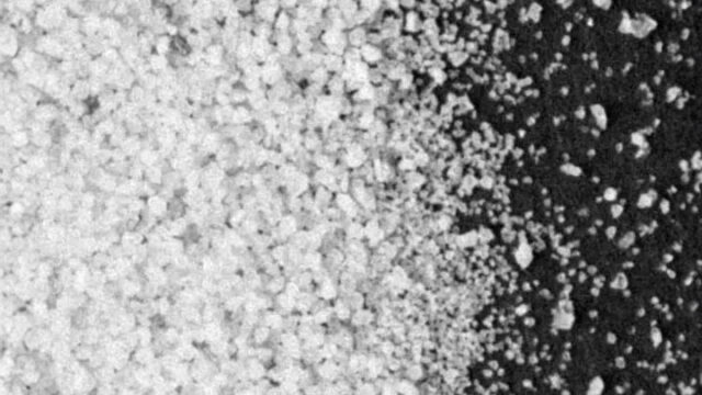 Close up of crystalline silica