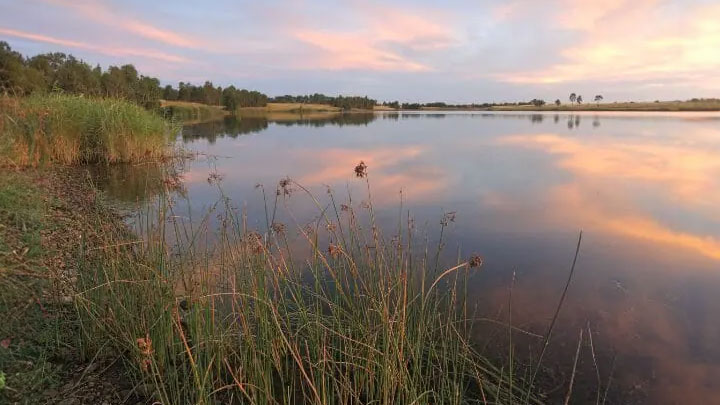 A scenic view of Penrith Lake