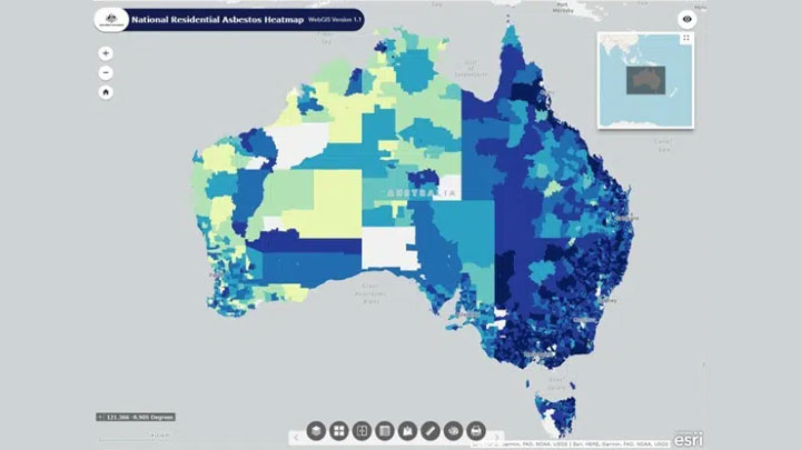 A digital heatmap of asbestos across Australia