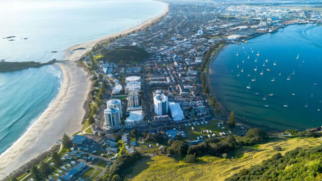 Aerial view of Tauranga